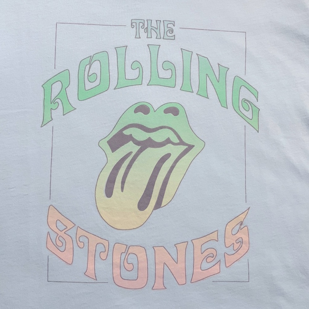 NWT AE ROLLING STONES OVERSIZED Boyfriend Band Tee - Picture 4 of 12